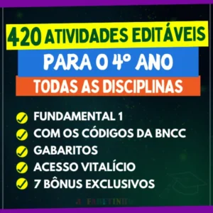 ATIVIDADES - 4º ANO FUNDAMENTAL - BNCC 2025