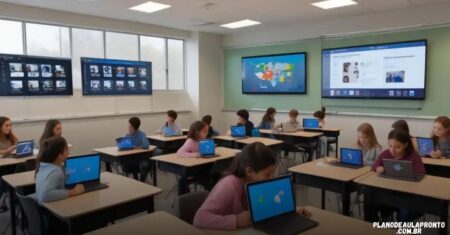 Plano de aula pronto para ensino híbrido: transforme sua prática pedagógica