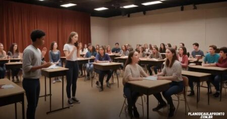Plano de aula de teatro pronto para transformar suas aulas no ensino médio