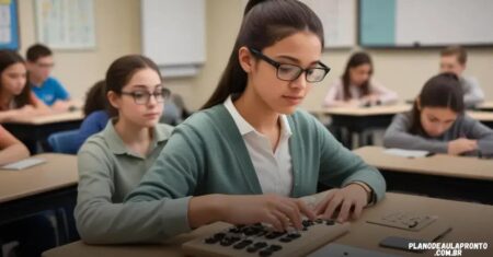 plano de aula pronto para alunos com deficiência visual: como criar materiais eficazes