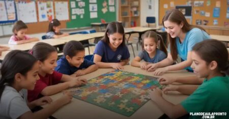plano de aula pronto sobre quebra-cabeça: transforme seu ensino rapidamente