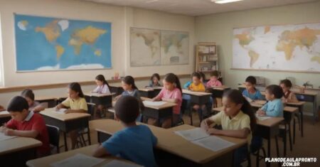plano de aula pronto de geografia ensino fundamental 1: simplifique seu ensino