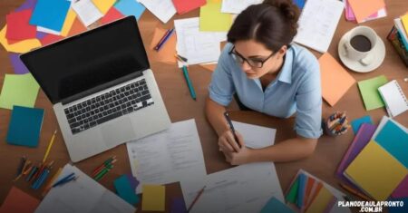 Planilha de plano de aula pronto doc: otimize seu tempo na educação