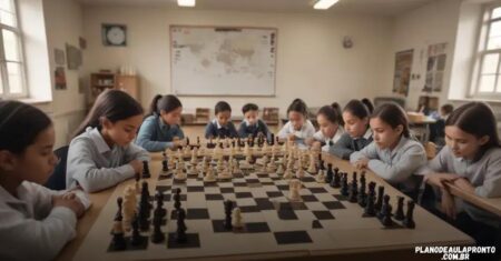 Plano de aula de xadrez pronto: como simplificar seu ensino de forma divertida
