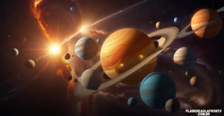 Plano de aula pronto sobre os planetas: uma jornada pelo sistema solar