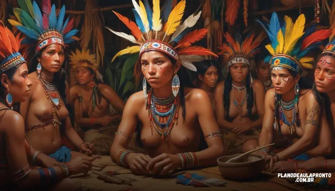 plano de aula pronto sobre arte indígena: explore a cultura brasileira
