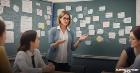 Plano de aula pronto com mapas mentais: transforme seu ensino hoje