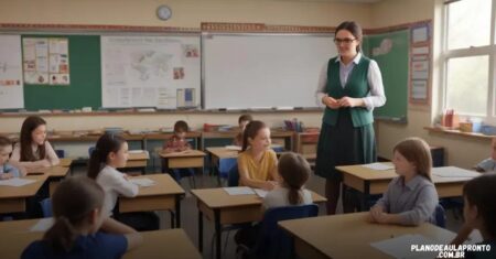 Plano de aula pronto com recursos adaptados: optimize seu tempo docente